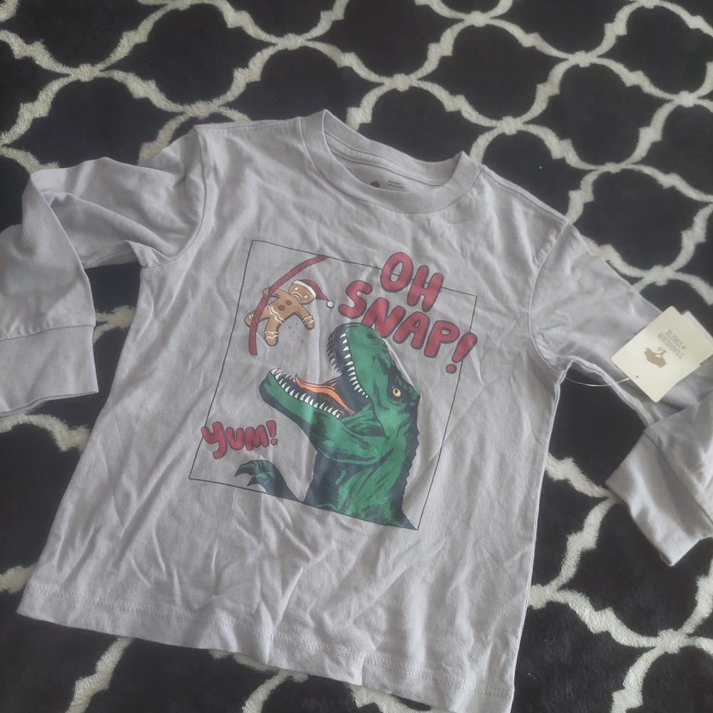 Tucker & Tate size 2 dino holiday tee
